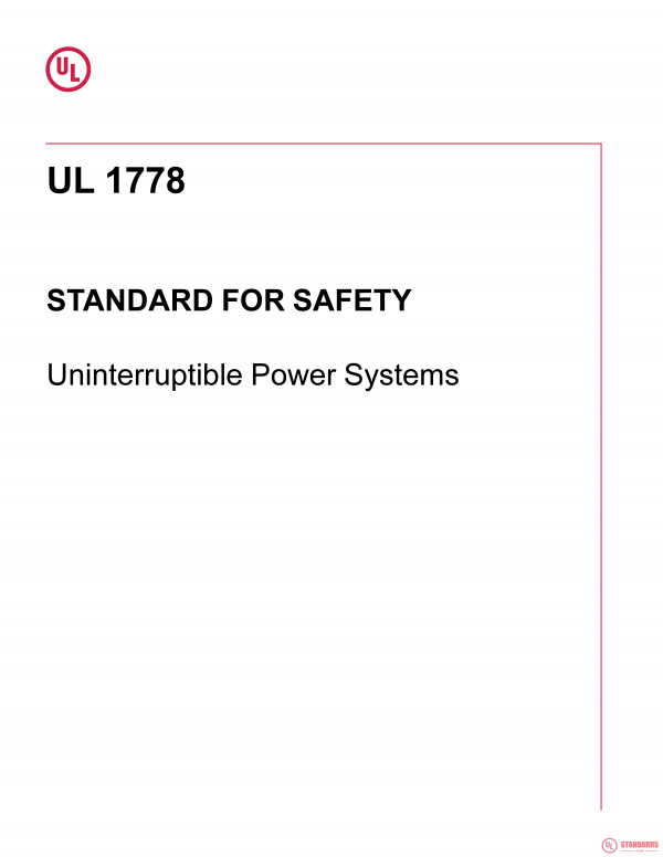 UL 1778 PDF UL 1778 PDF